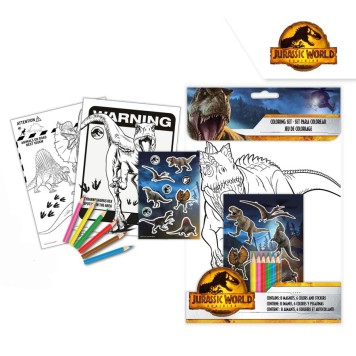 Jurassic World Dominion coloring + sticker set