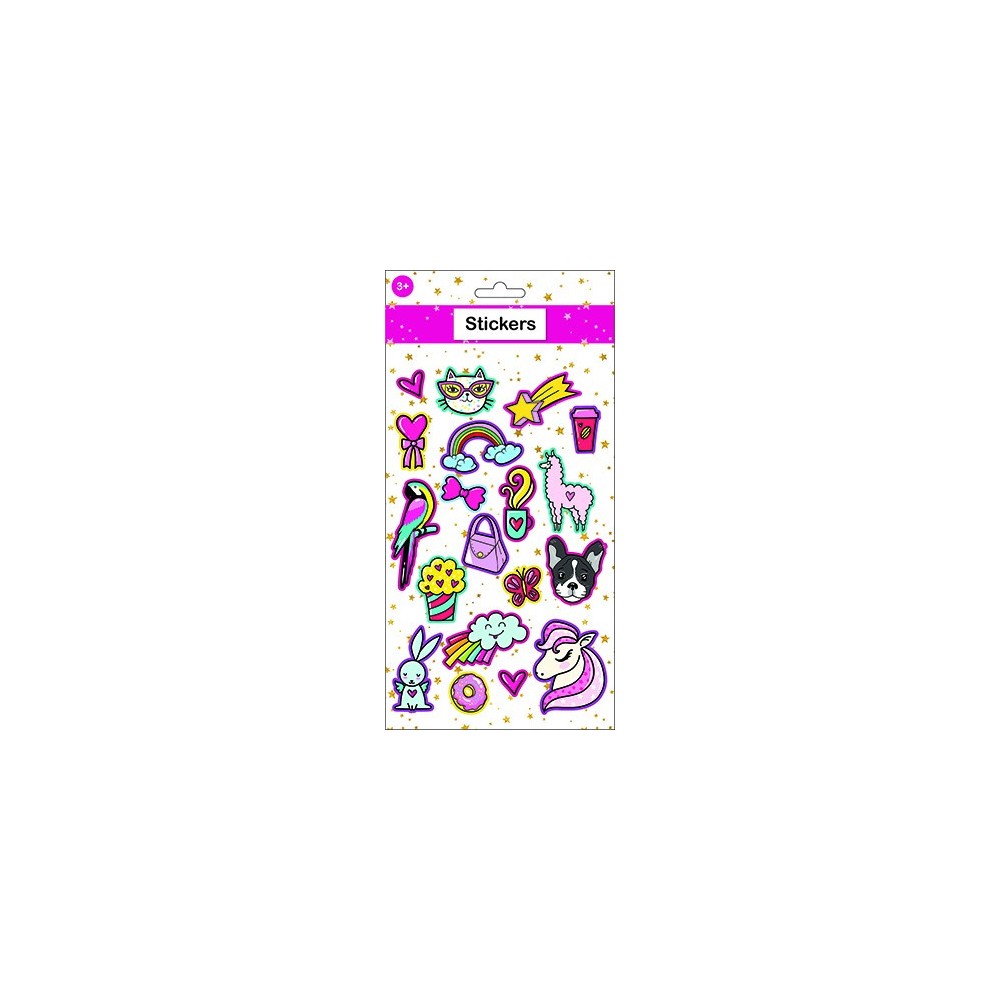 Colour Girls' Puffy Foam Sticker Set