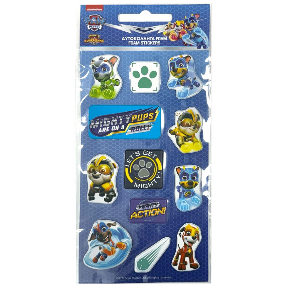 Paw Patrol Knights puffy foam sticker set