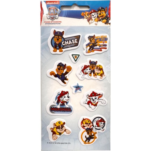 Paw Patrol Boys puffy foam sticker set