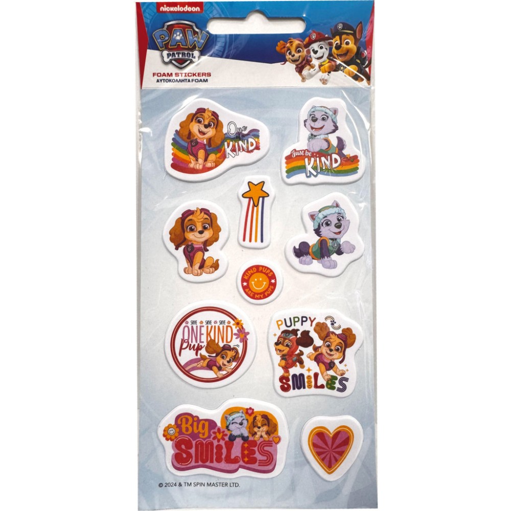 Paw Patrol Girls puffy foam sticker set