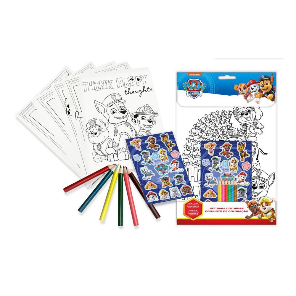 Paw Patrol coloring + sticker set