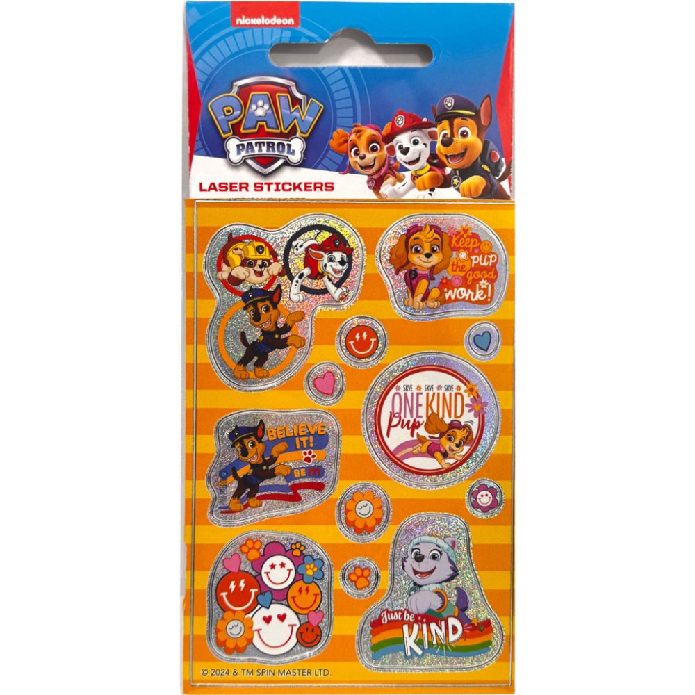 Paw Patrol One Kind holographic sticker set