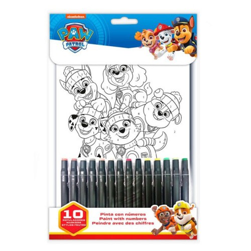 Paw Patrol number coloring book