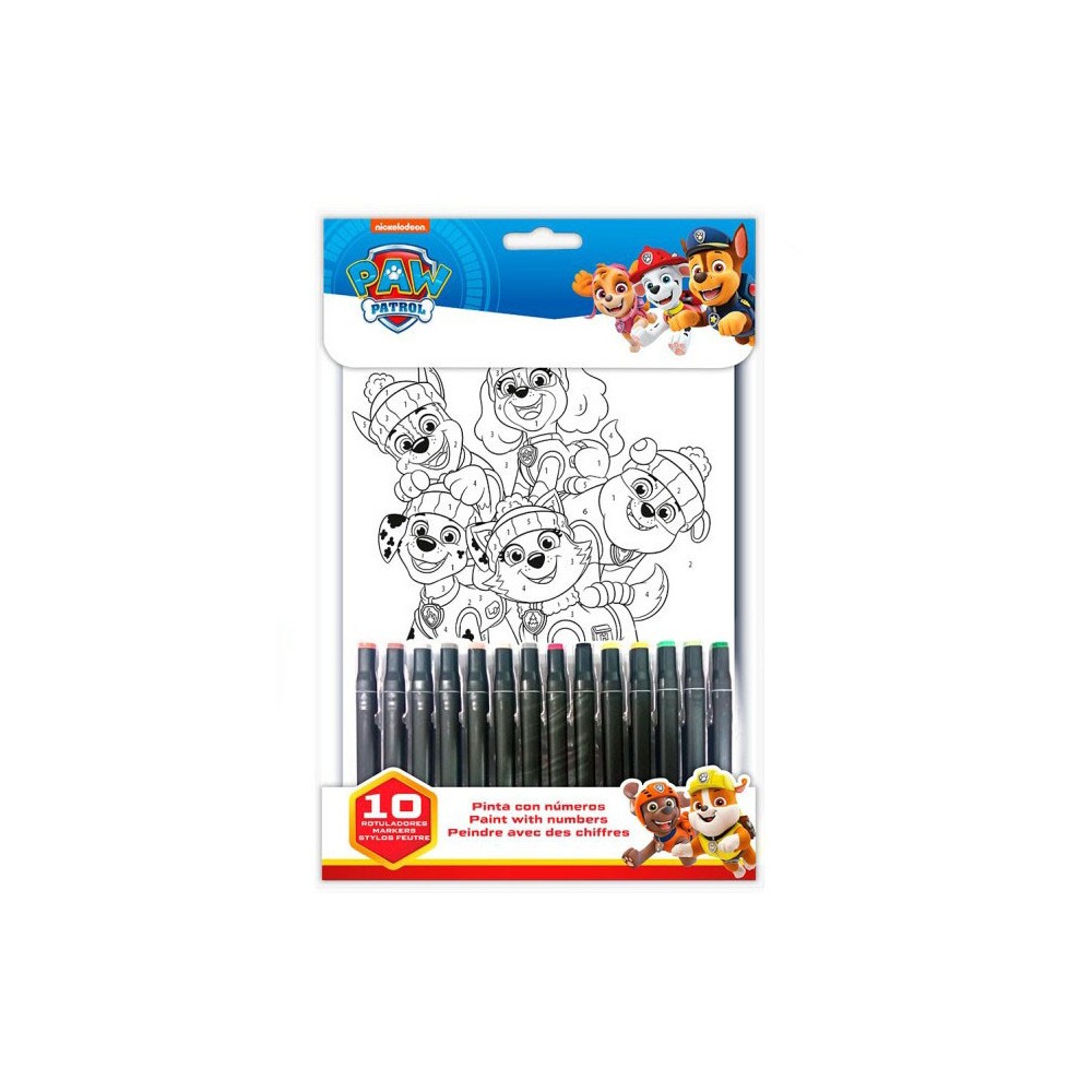 Paw Patrol number coloring book