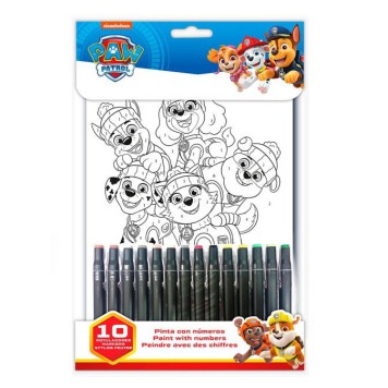 Paw Patrol number coloring book