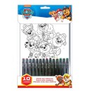 Paw Patrol number coloring book