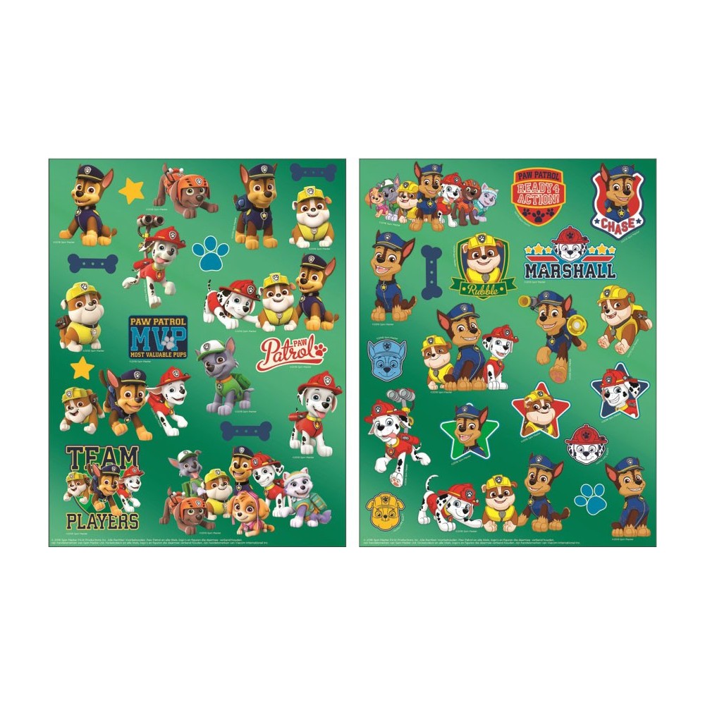 Paw Patrol Team holographic sticker set