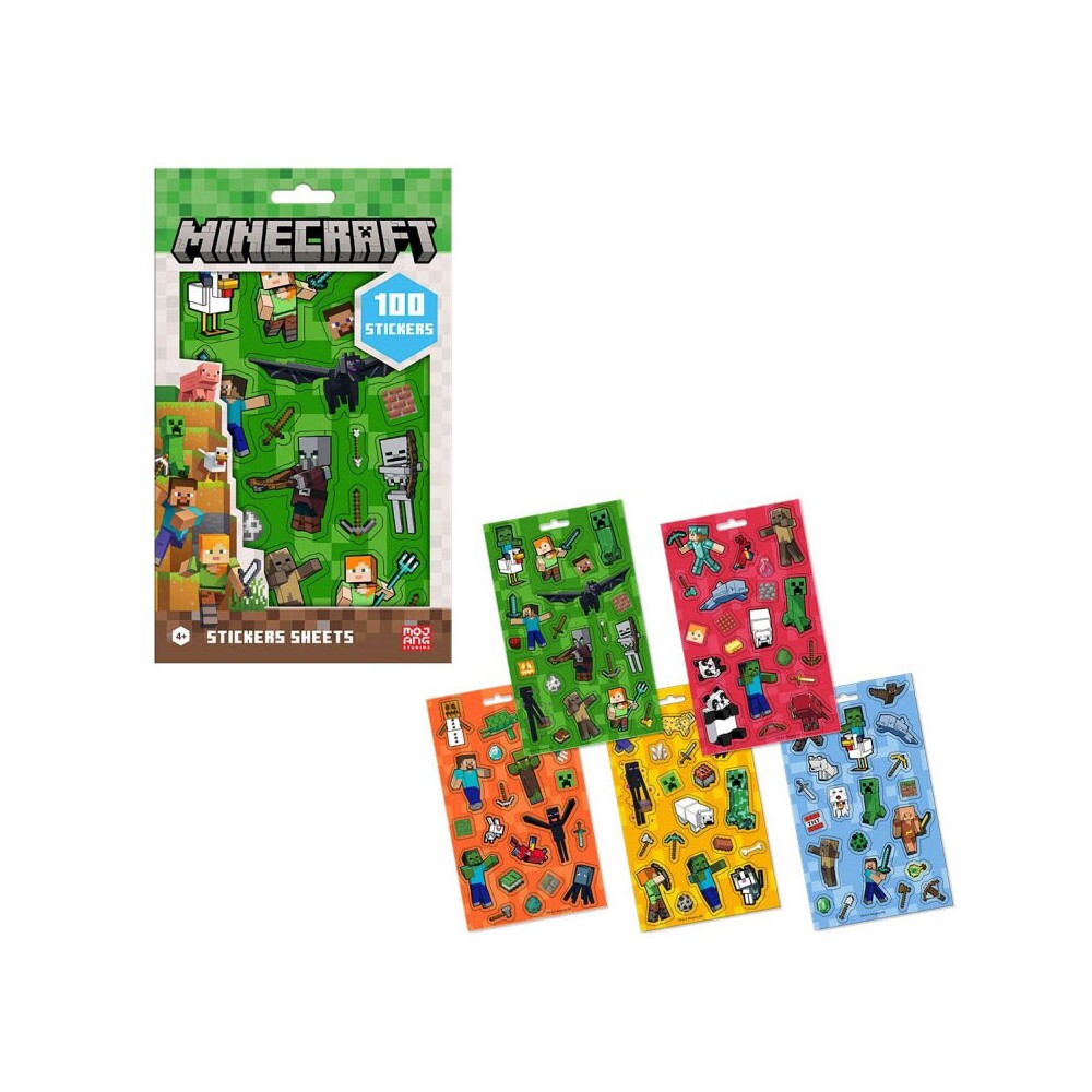 Minecraft Boom sticker set 5 sheets