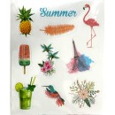 Summer Fun glitter sticker set 3 sheets