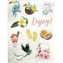 Summer Fun glitter sticker set 3 sheets