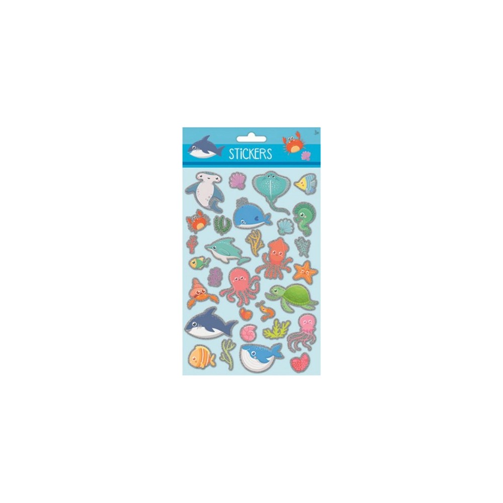 Ocean holographic foam sticker