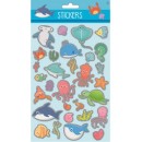 Ocean holographic foam sticker