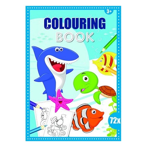 Ocean Ocean Coloring Book 72 pages