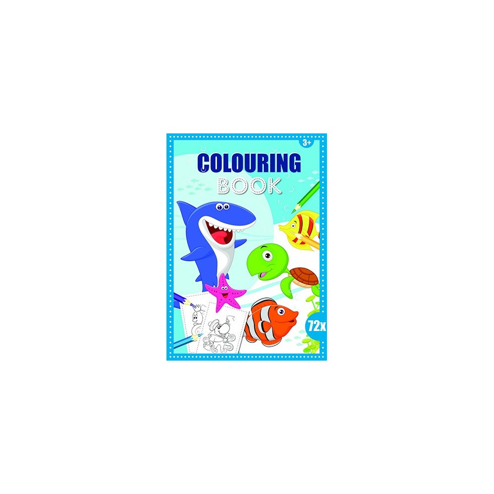 Ocean Ocean Coloring Book 72 pages