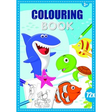 Ocean Ocean Coloring Book 72 pages