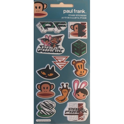 Paul Frank Monkey puffy foam sticker set