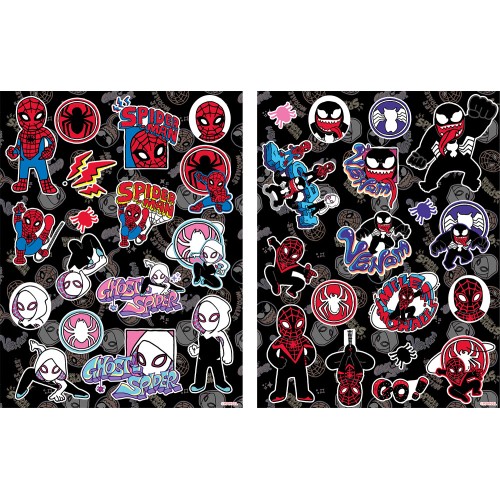Spiderman Each Dark holographic sticker set