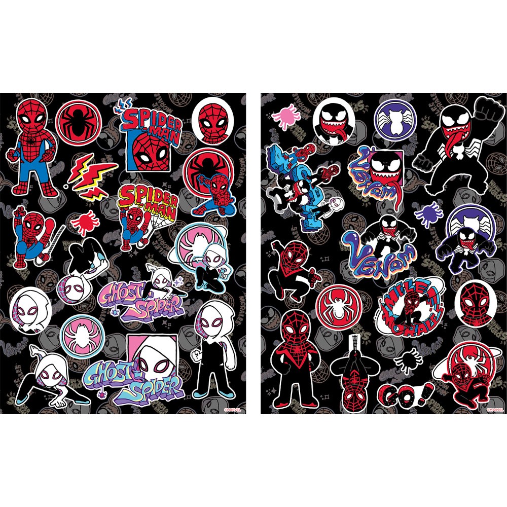 Spiderman Each Dark holographic sticker set