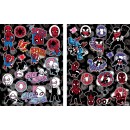 Spiderman Each Dark holographic sticker set