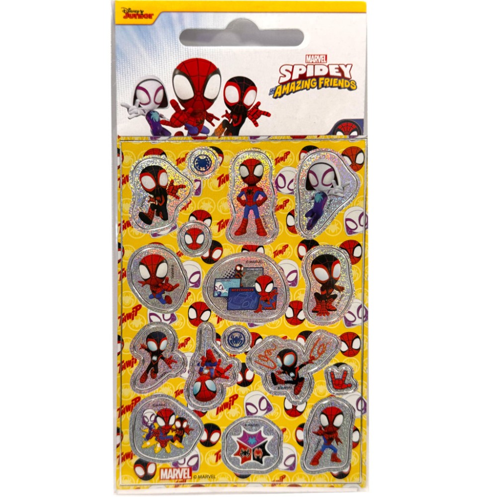 Spiderman Techno Racer hologram sticker set