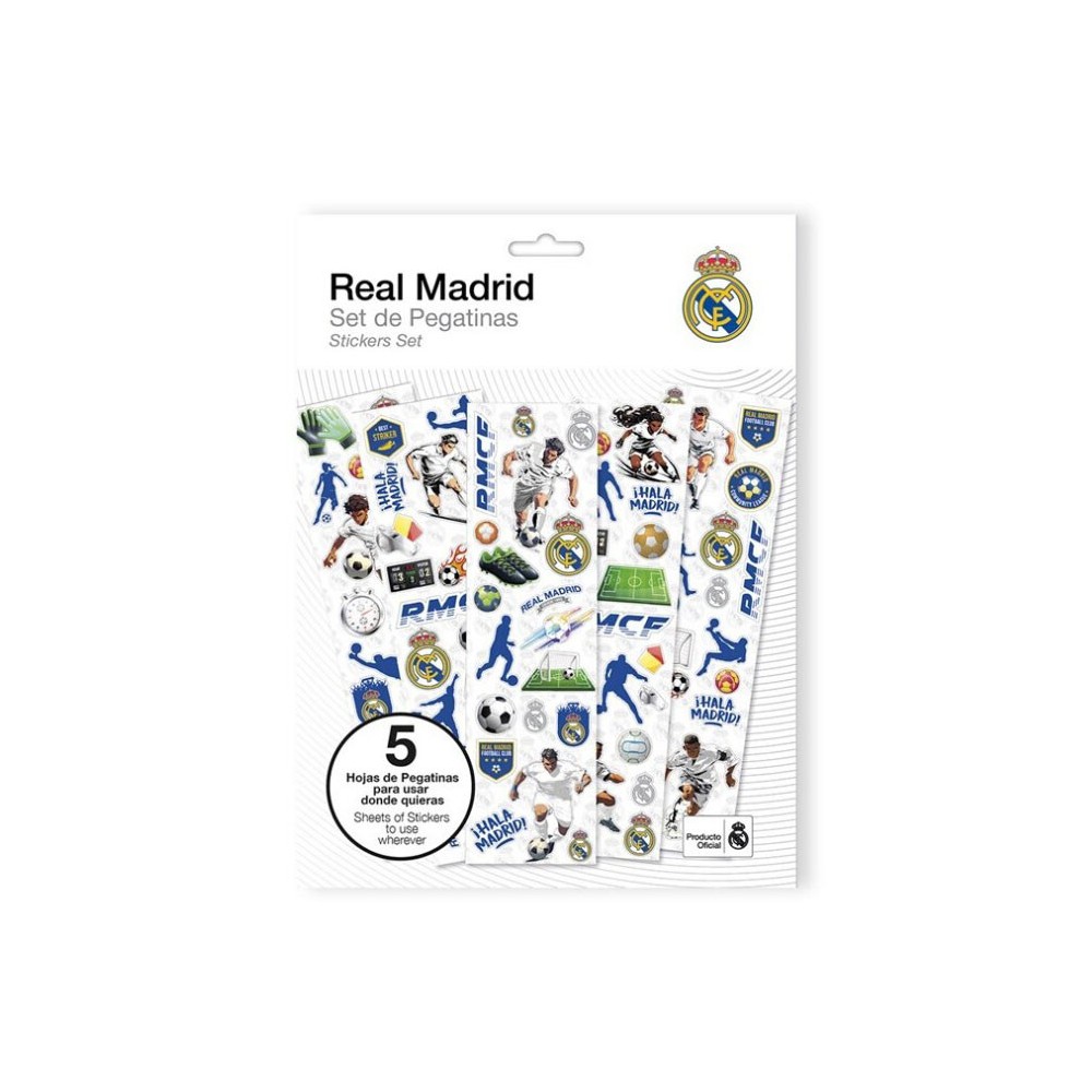 Real Madrid sticker set 5 sheets