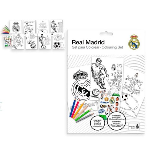Real Madrid Hala coloring set with stickers