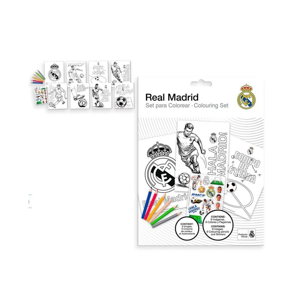 Real Madrid Hala coloring set with stickers
