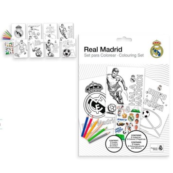 Real Madrid Hala coloring set with stickers