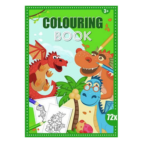 Dragon coloring book 72 pages