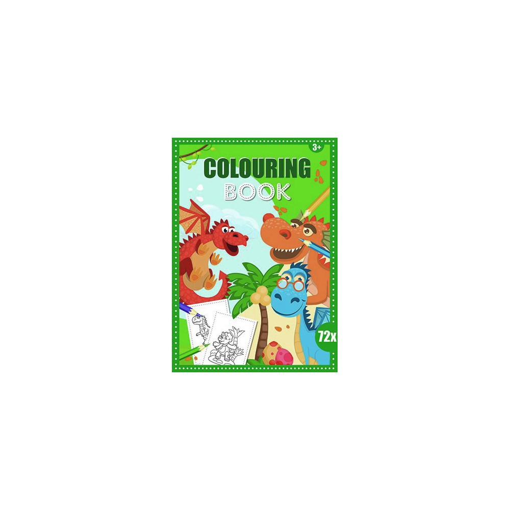 Dragon coloring book 72 pages