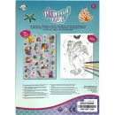 Mermaid Magic coloring book with stickers, 16 pages