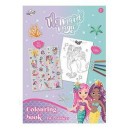Mermaid Magic coloring book with stickers, 16 pages
