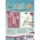 Mermaid Magic coloring book with stickers 16 pages A5