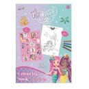 Mermaid Magic coloring book with stickers 16 pages A5