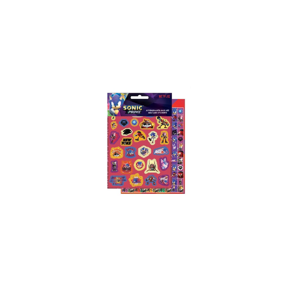 Sonic the Hedgehog Chaos 600 piece sticker set