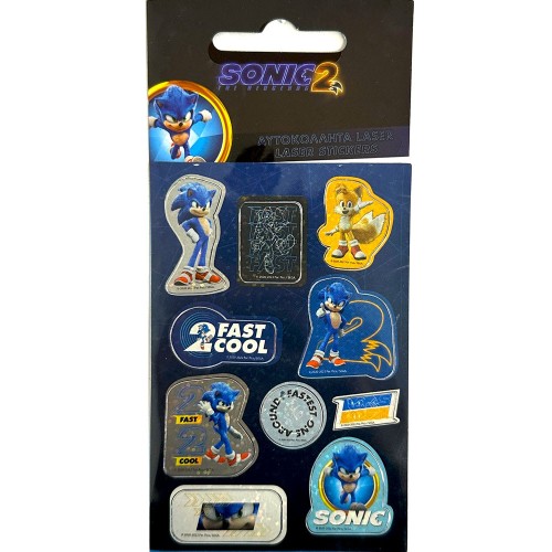 Sonic the Hedgehog holographic sticker set