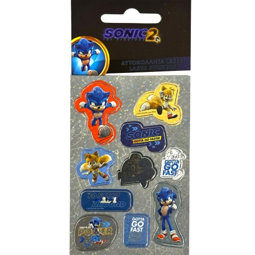 Sonic the Hedgehog hologram sticker set