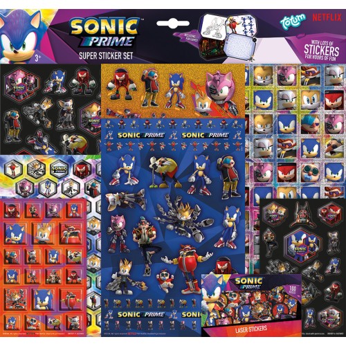 Sonic the Hedgehog Prime Super sticker set with game