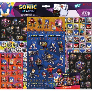 Sonic the Hedgehog Prime Super sticker set with game