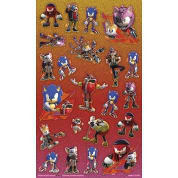 Sonic the Hedgehog Prime Super sticker set with game