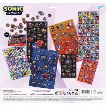Sonic the Hedgehog Prime Super sticker set with game