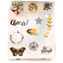 Colour Black&Gold  sticker set 3 sheets