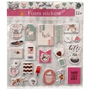 Colour Hello sponge sticker set of 22