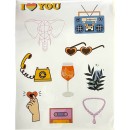 Colour Joke glitter sticker set 3 sheets