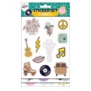 Colour Joke glitter sticker set 3 sheets