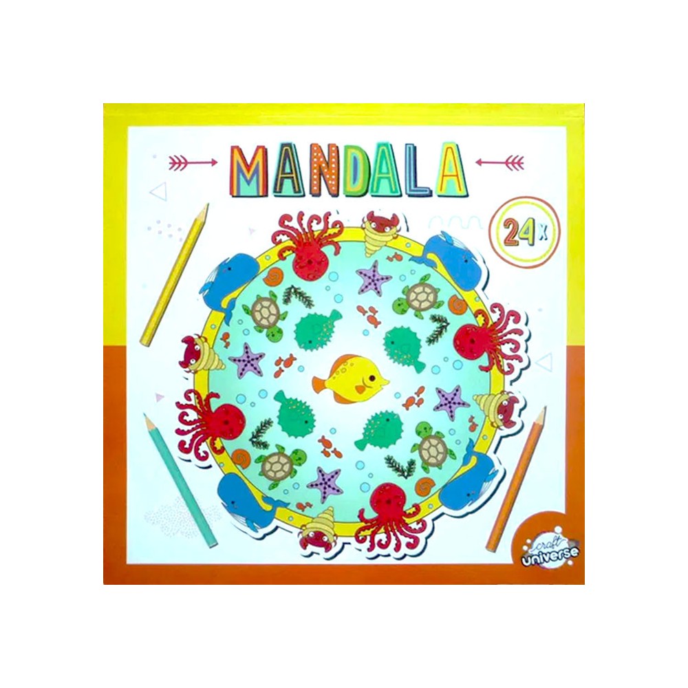Colour Mandala Ocean coloring book 24 pages