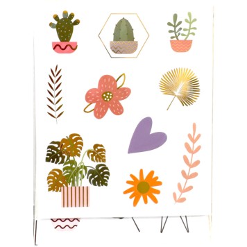 Colour Plant sticker set 3 sheets