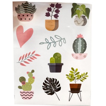 Colour Plant sticker set 3 sheets