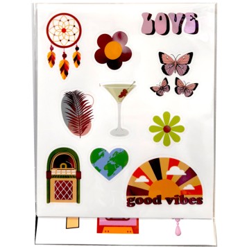 Colour Travel sticker set 3 sheets